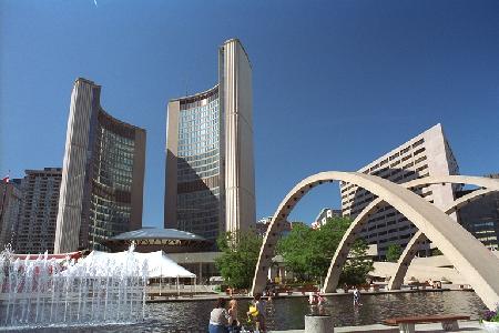 Nathan Phillips Square is the official heart of the city.