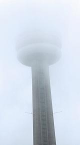 CN Tower in the clouds