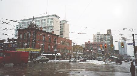 Queen and Spadina in winter
